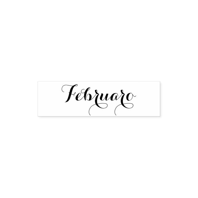 Esperanto: Month: Februaro (February) Self-inking Stamp (Design)