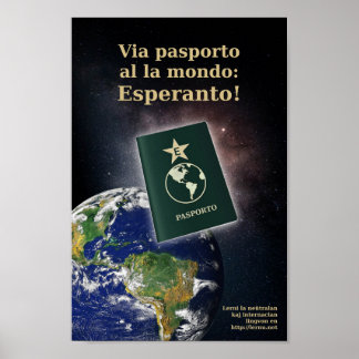 Esperanto passaporte poster