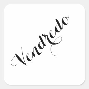 Esperanto Weekdays Stickers - Vendredo (Friday)