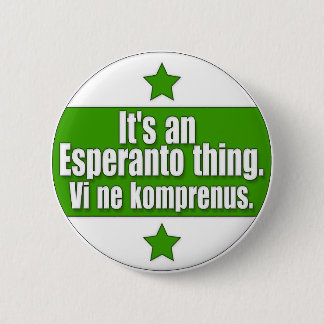 EsperantoThing 6 Cm Round Badge