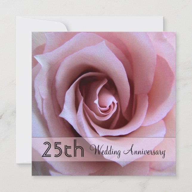 Esperanza Rose 25th Anniversary Invitation (Front)