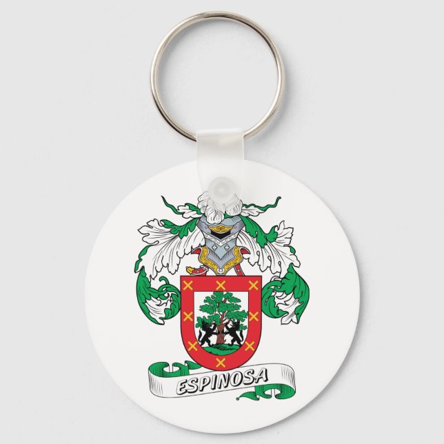 Espinosa Family Crest Key Ring (Front)