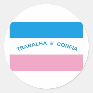 Espírito Santo, Brazil Flag Classic Round Sticker