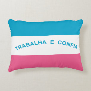 Espírito Santo, Brazilian state flag Decorative Cushion