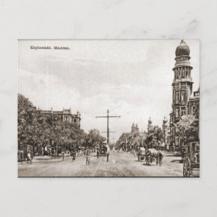 Esplanade, Madras Postcard