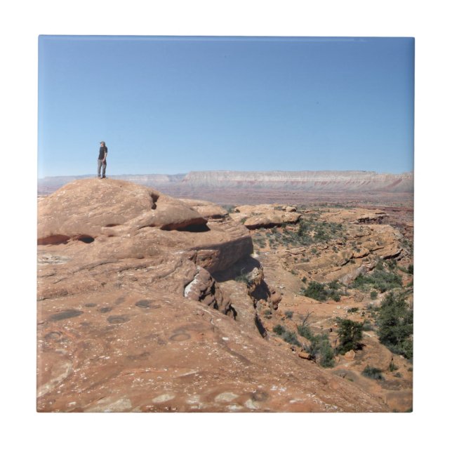 Esplanade Panorama Thunder River Grand Canyon Tile (Front)