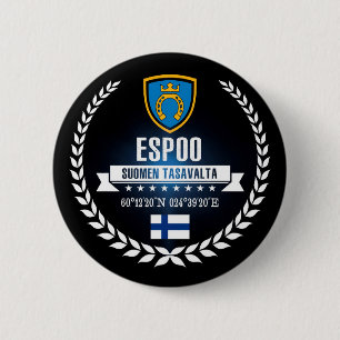 Espoo 6 Cm Round Badge