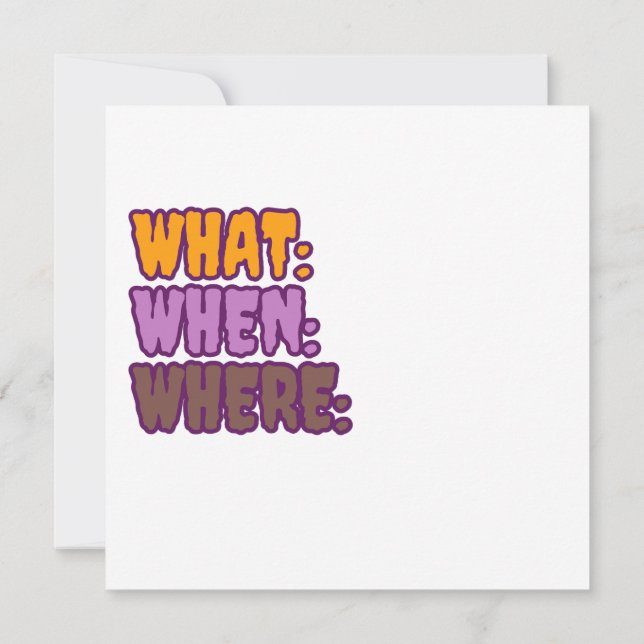 Espooky Party Fun Spooky Spider Invitation (Back)