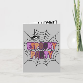 Espooky Party Fun Spooky Spider Invitation