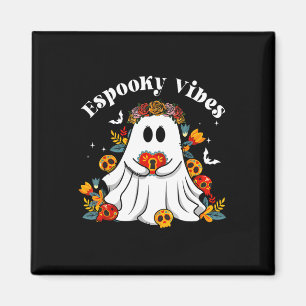 Espooky Vibes Maestra Halloween Spanish Mexican Te Magnet