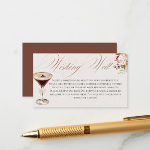 Espresso A Tini Bit Closer Wishing Well Enclosure Card