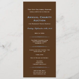 Espresso blue business gala event corporate long invitation
