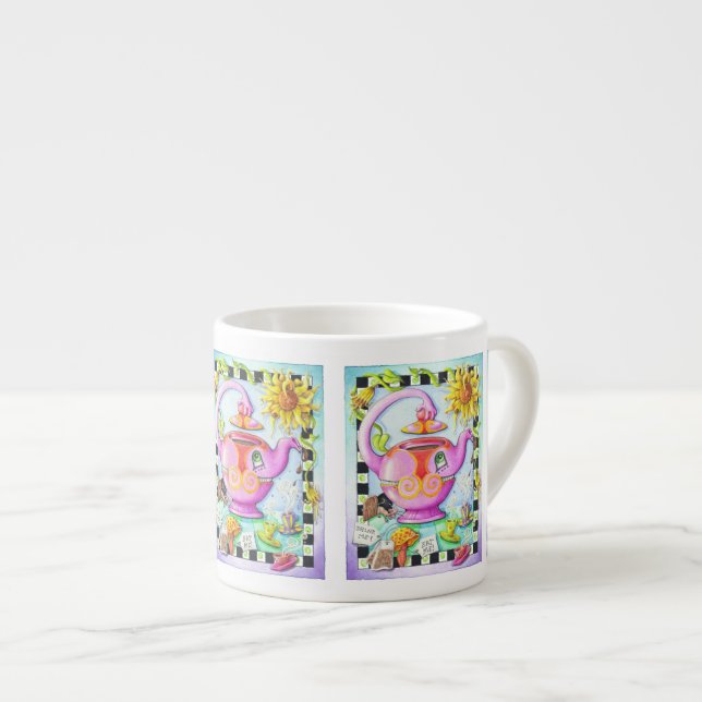 ESPRESSO & CHINA CUPS - MAD ABOUT TEA PARTY (Front Right)