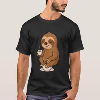 Espresso Coffee Sloth Design Funny Gift for Coffee T-Shirt