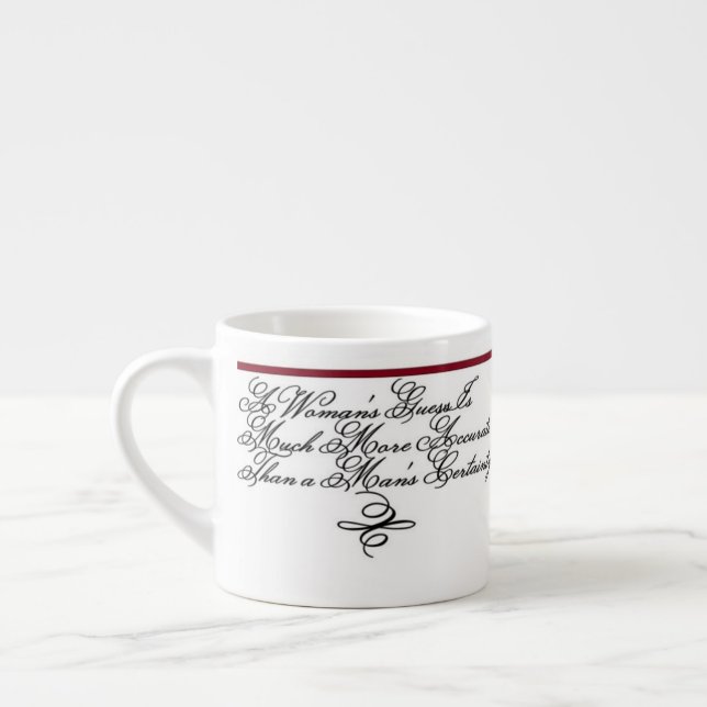 Espresso Cup - A Quote of Kipling (Left)