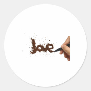 Espresso Expressions The Art Of Coffee Calligraphy Classic Round Sticker