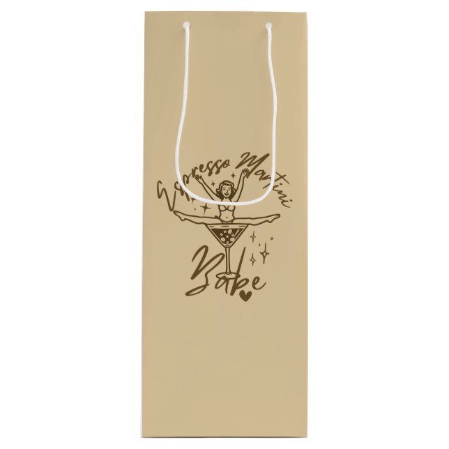 Espresso Martini Babe  Wine Gift Bag (Front)