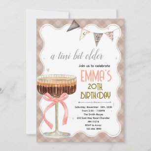 Espresso Martini birthday party invitation