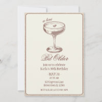 Espresso Martini Bit Older Elegant 30th Birthday