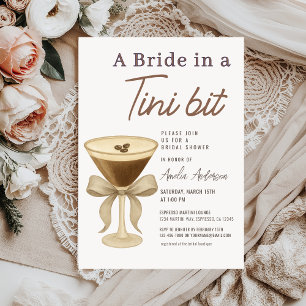 Espresso Martini Bridal Shower Invitation