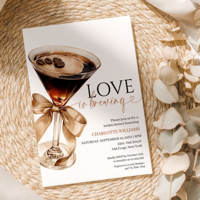 Espresso Martini Bridal Shower Invitation (Creator Uploaded)