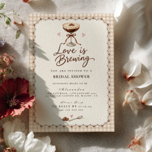 Espresso Martini Bridal Shower Invitation
