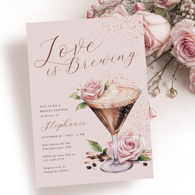 Espresso Martini Bridal Shower Invitation (Creator Uploaded)
