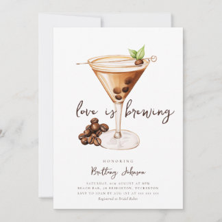 Espresso Martini Bridal Shower Invitation