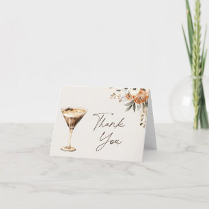 Espresso Martini Bridal Shower Thank You Card