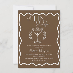 Espresso Martini Cocktail Birthday Invitation