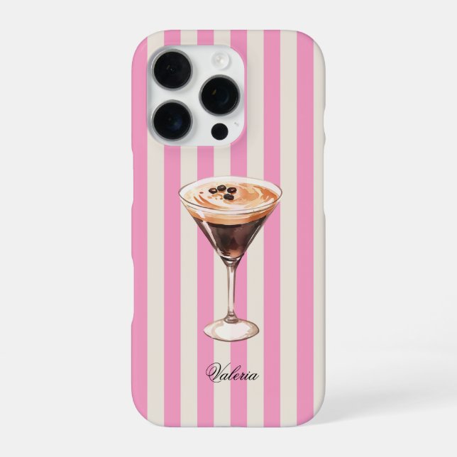 Espresso Martini Cocktail iPhone Case (Back)