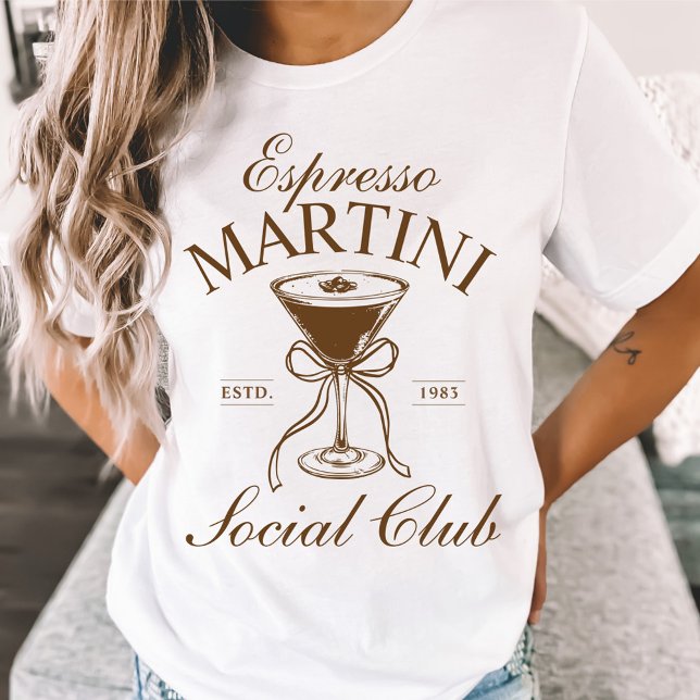 Espresso Martini Cocktail Social Club T-Shirt (Creator Uploaded)