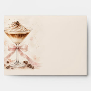 Espresso Martini Coffee Bridal Shower Envelope