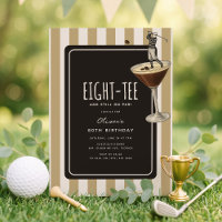 Espresso Martini Golf Themed 80th Birthday