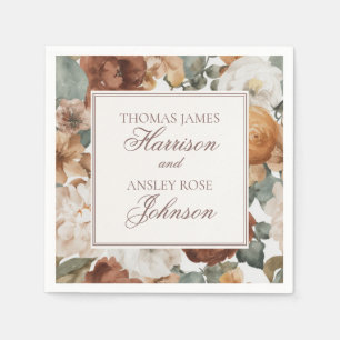 Espresso Martini Love Brewing Coffee Wedding Napkin