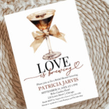 Espresso Martini Love Is Brewing Bridal Shower