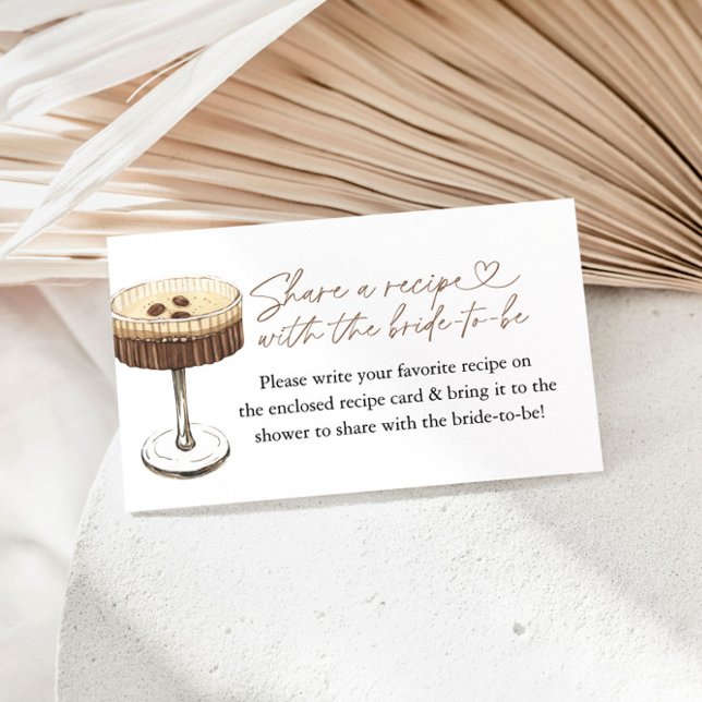 Espresso Martini Love Is Brewing Recipe Request Enclosure Card (Creator Uploaded)