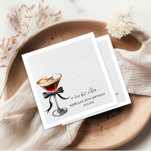 Espresso Martini Tini Bit Older Birthday Party Napkin