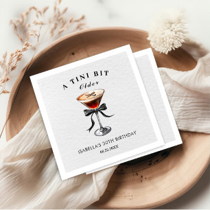 Espresso Martini Tini Bit Older Birthday Party  Napkin