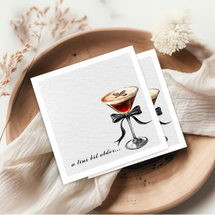 Espresso Martini Tini Bit Older Birthday Party Napkin