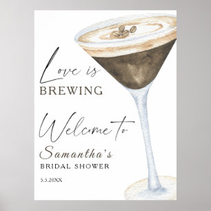 Espresso Martini Welcome Bridal shower Poster