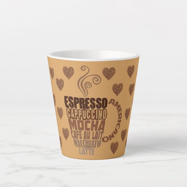 espresso mocha coffee latte mug (Front)