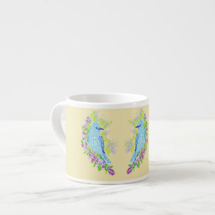Espresso Mug/Blue Birds Cup
