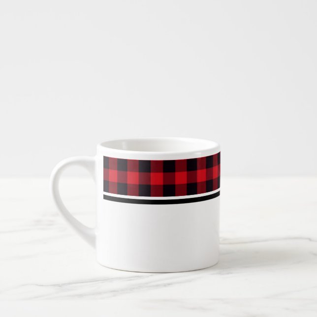 Espresso Mug-Buffalo Plaid Cup (Left)