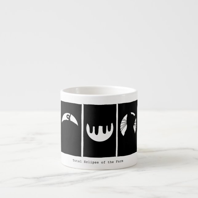 Espresso Mug:  Total Eclipse of the Farm. Cup (Front)