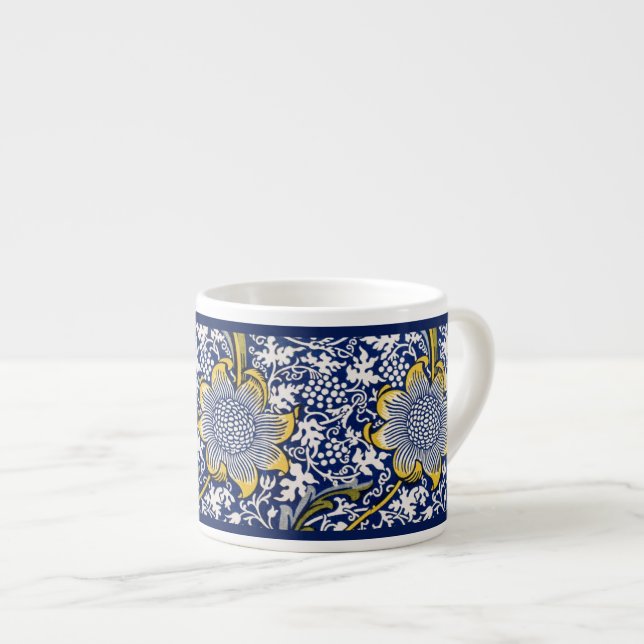ESPRESSO MUG : WILLIAM MORRIS : KENNET (Front Right)