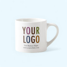 Espresso Mug with Company Logo 6 oz No Minimum
