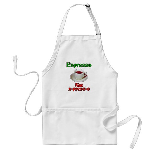 Espresso Not X-Press-O Standard Apron (Front)