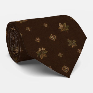 Espresso Oak Heritage Medallion Tie