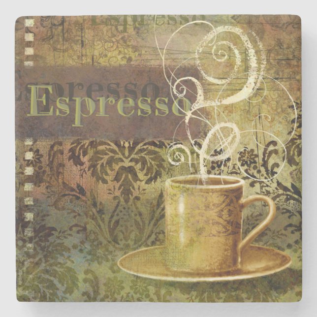 Espresso Stone Coaster (Front)